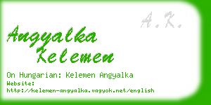 angyalka kelemen business card